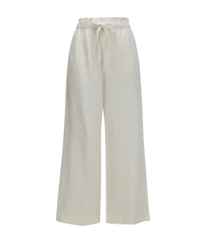 Linen Trousers - White