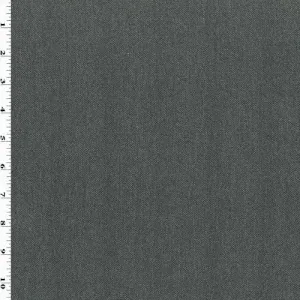 1 1/2 YD PC-Black/Gray Wool Blend Texture Stretch Jacketing Fabric