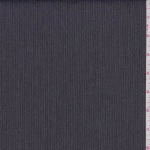 1 5/8 YD PC-Charcoal Muted Pinstripe Suiting Fabric