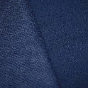 1 YD PC-Mosaic Blue Wool Blend Doublewoven Jacketing Fabric