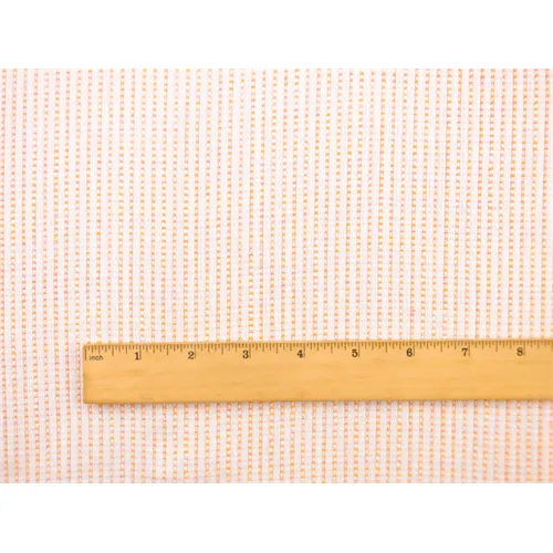 1 YD PC-White/Neon Orange Rib Woven Fabric