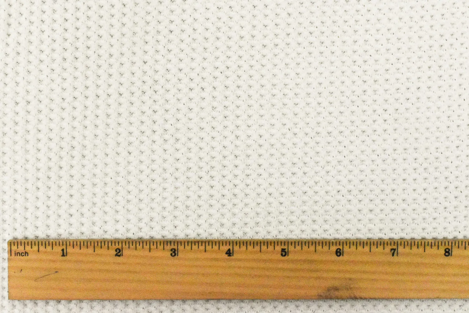 1/4 YD PC-Raw White Solid Poly Thermal Knit Fabric