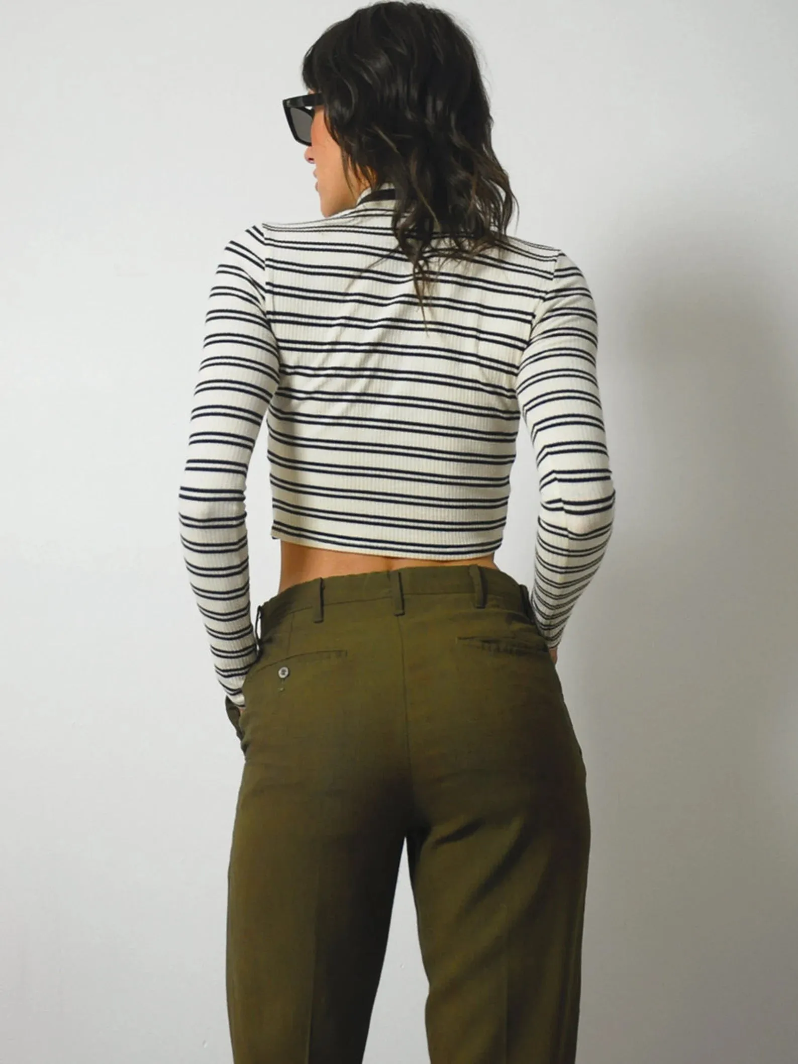 1960's/70's Logan Olive Trousers 28x29