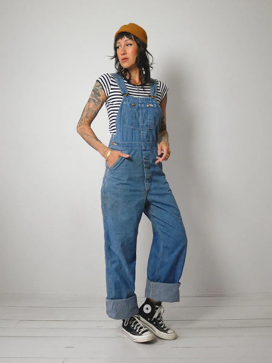 1970's Soft & Faded Lee Overalls