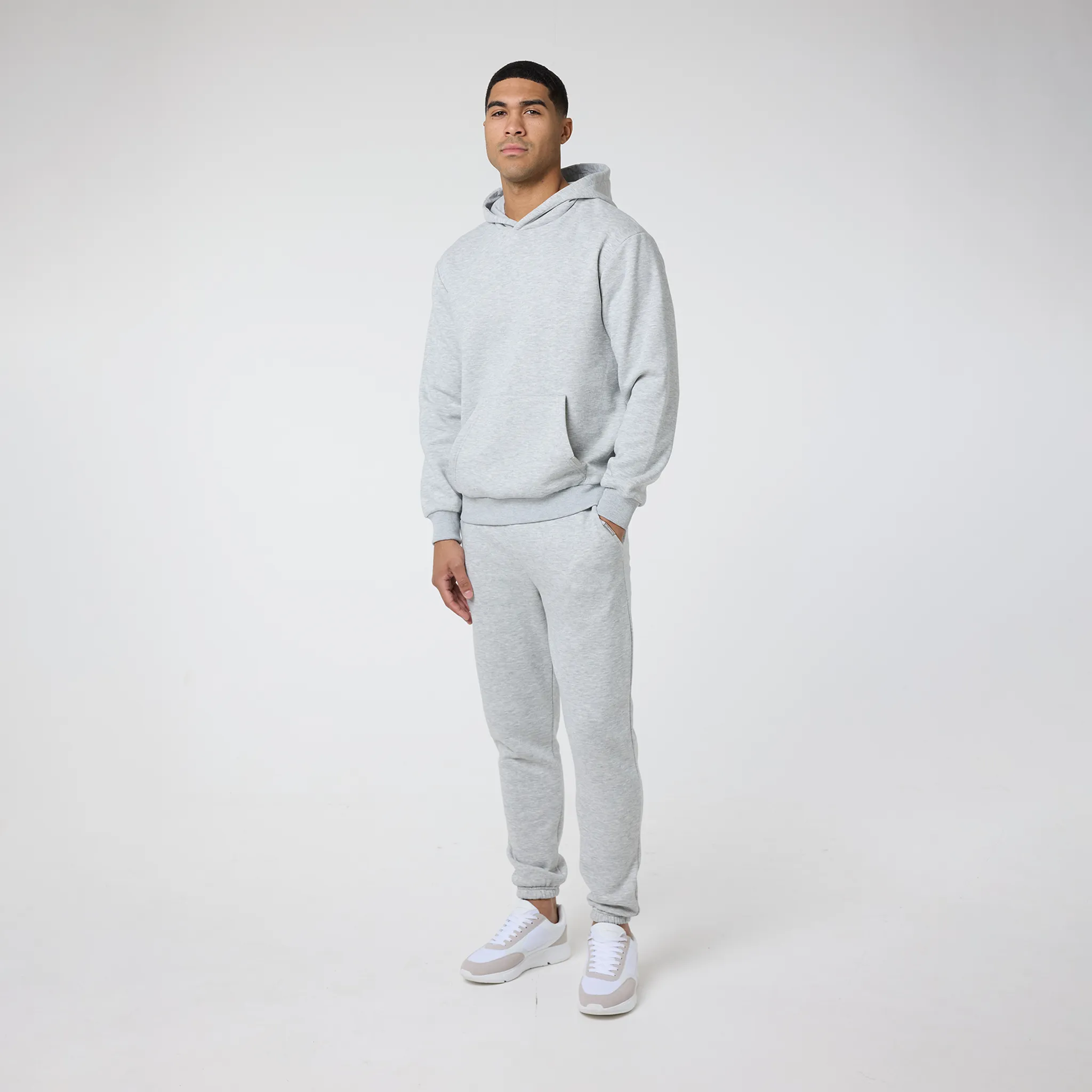 2-Pack Relaxed Fit Hoodies | Graphite / Grey Marl