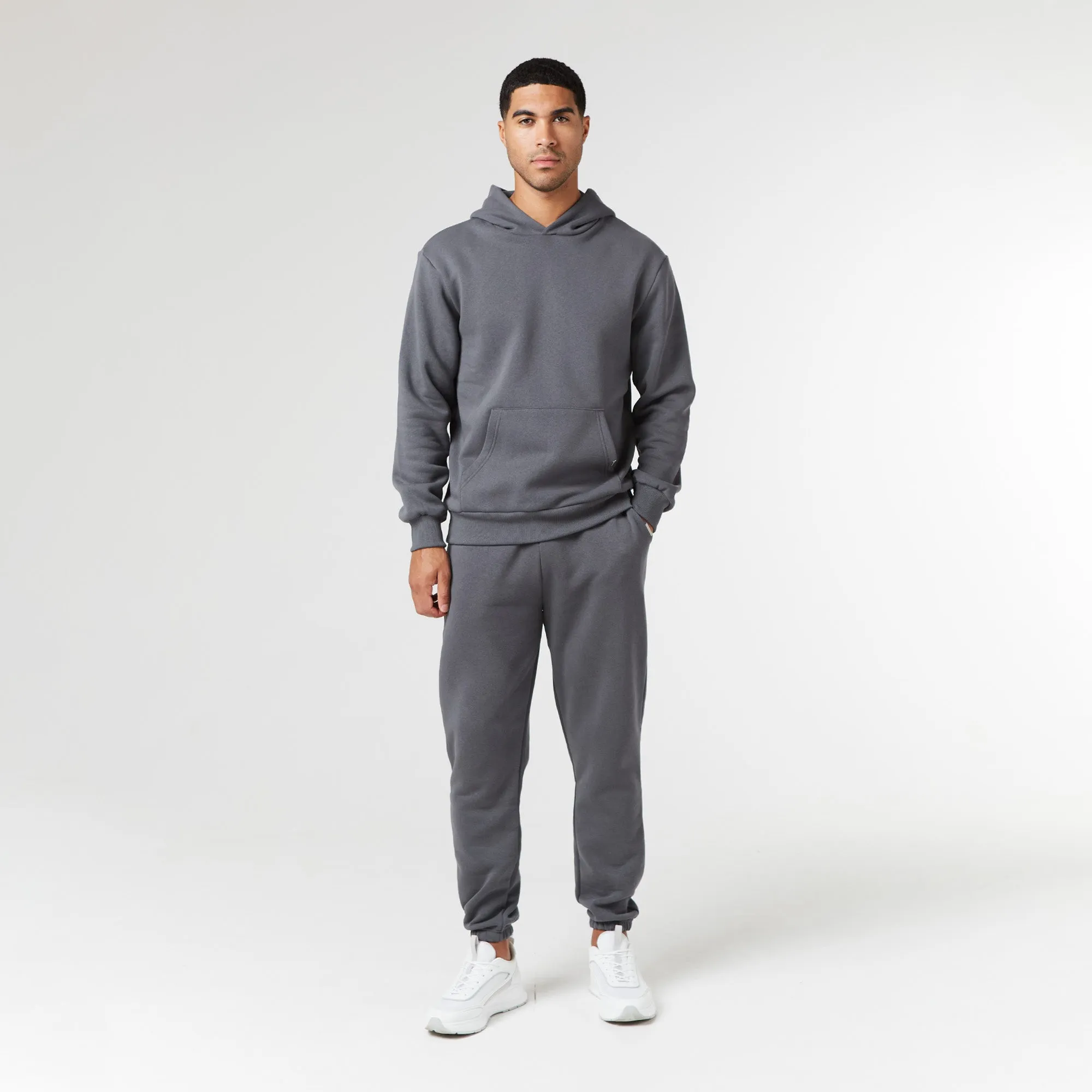 2-Pack Relaxed Fit Hoodies | Graphite / Grey Marl