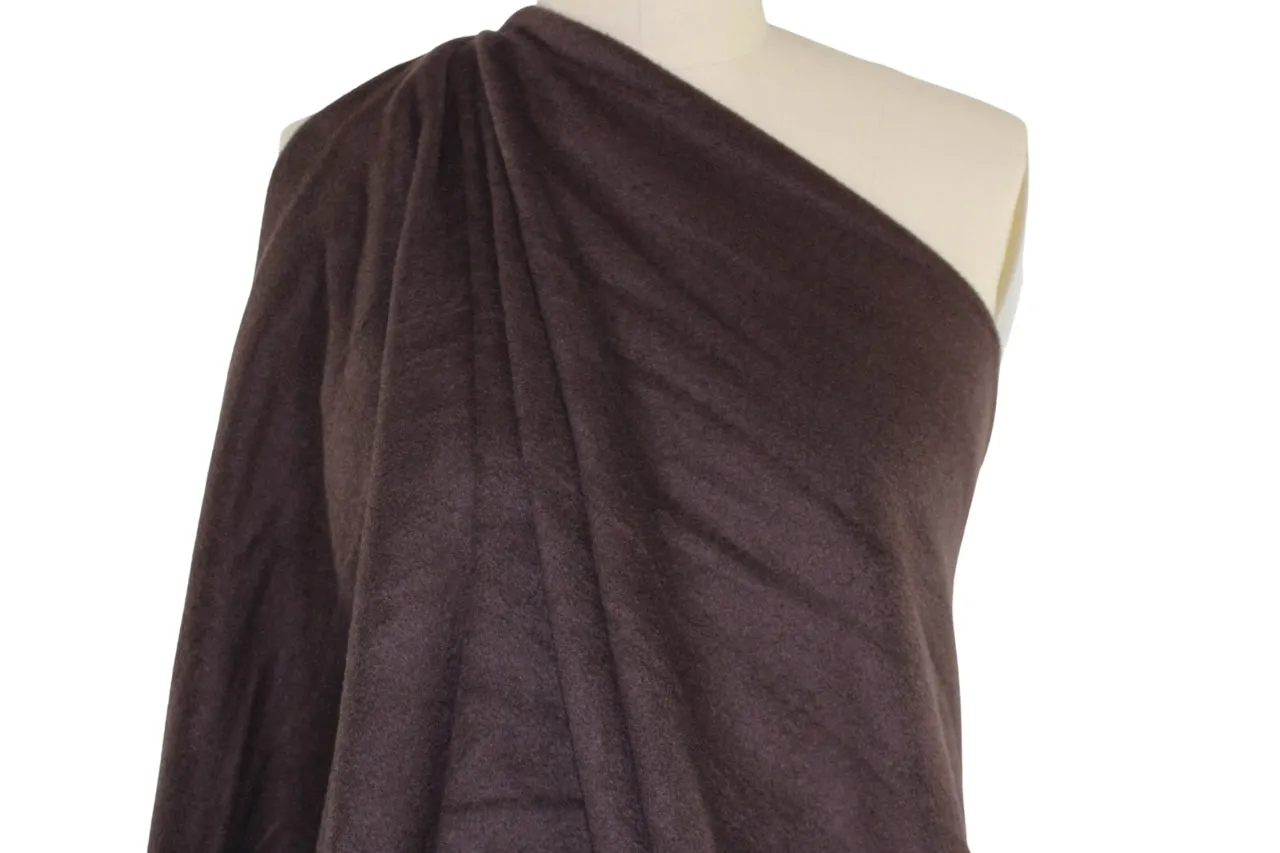 3 1/2  yards of Amicale Nappy 100% Cashmere - Plummy Brown