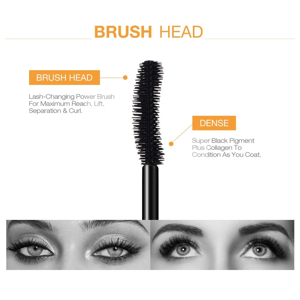 3D Waterproof Mascara Lengthening Black Lash Eyelash