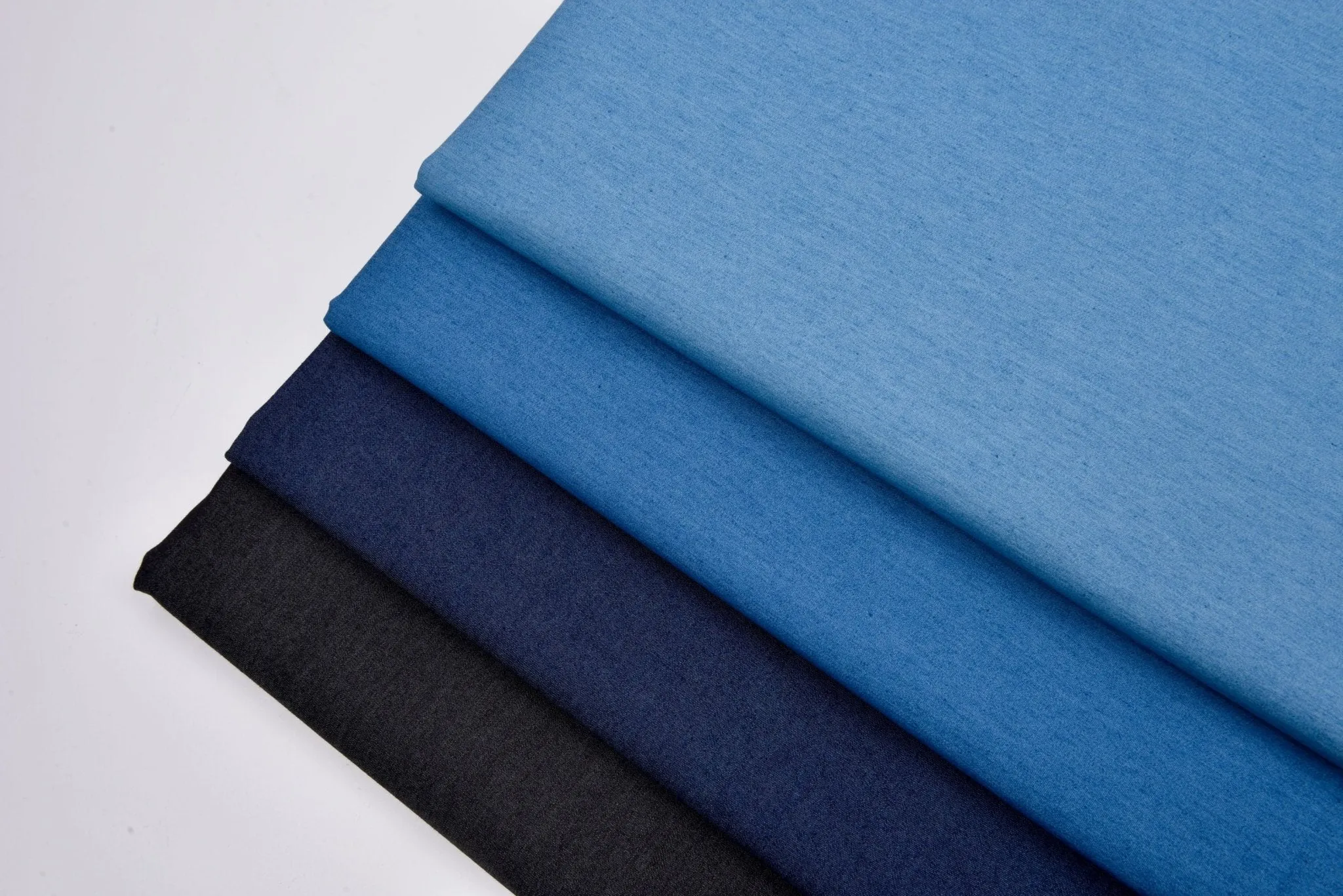 4.8 oz Cotton Stretch Denim Chambray Fabric Light Weighted Stretch Denim Fabric/56 Inches Wide