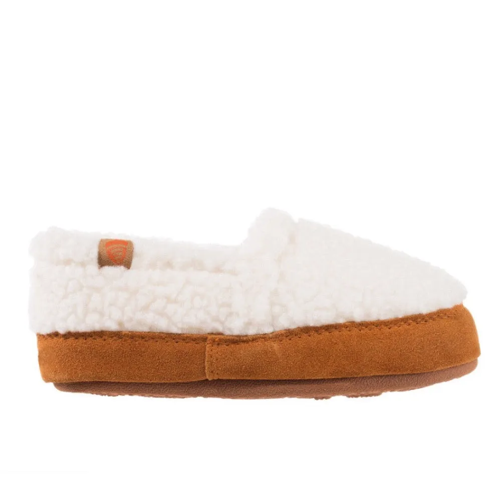 Acorn Girls Moc Slipper Buff Popcorn