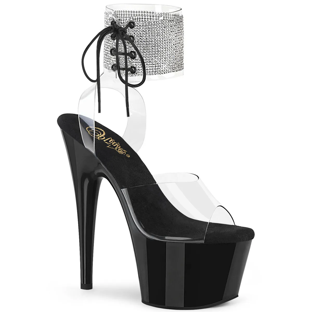 ADORE-791-2RS Rhinestone Ankle Cuff Stripper Shoes