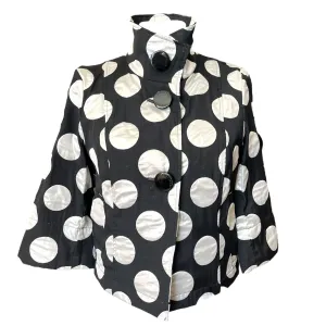 Airfield Black and Silver Dot Jacket