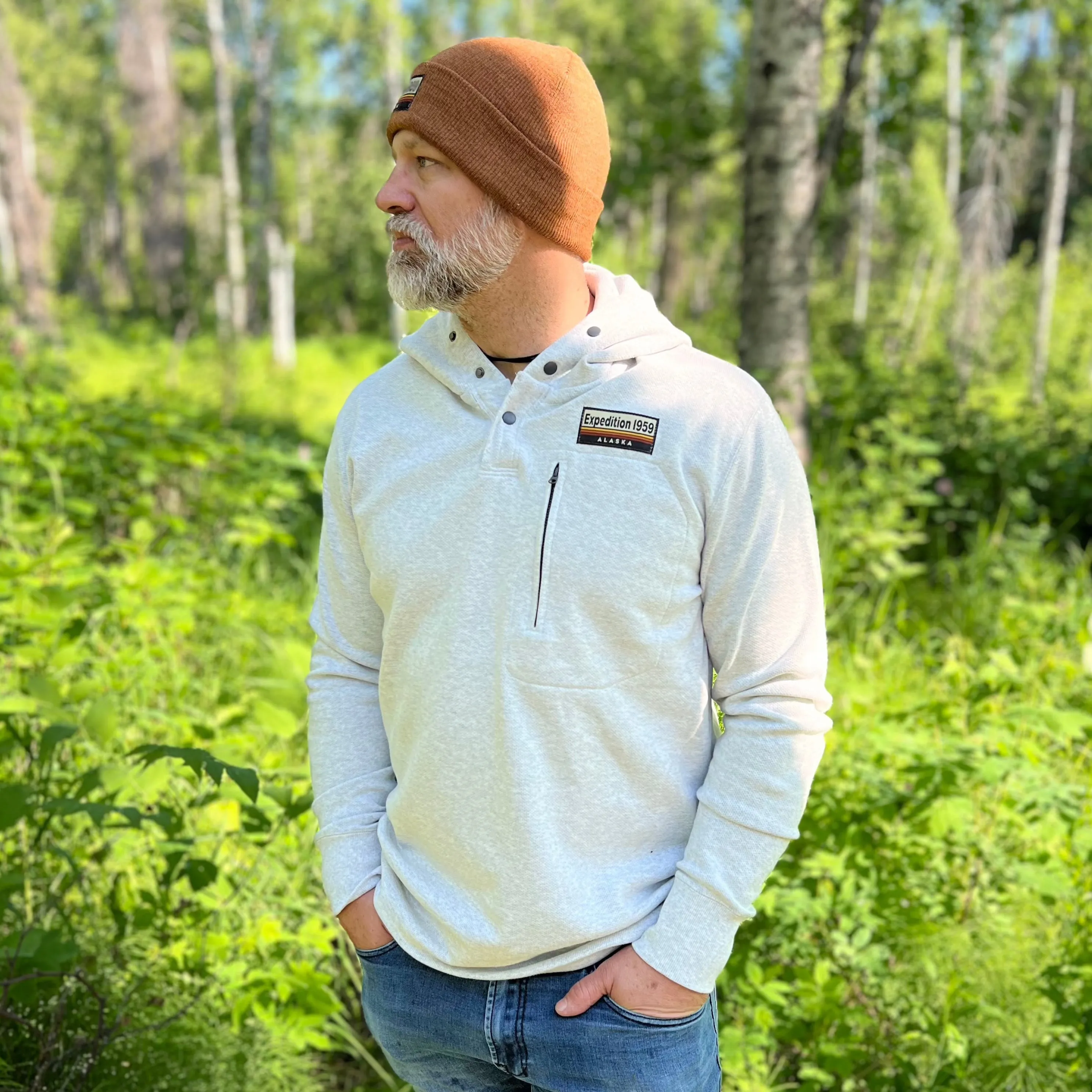 Alaska Expedition Henley Snap Hoodie