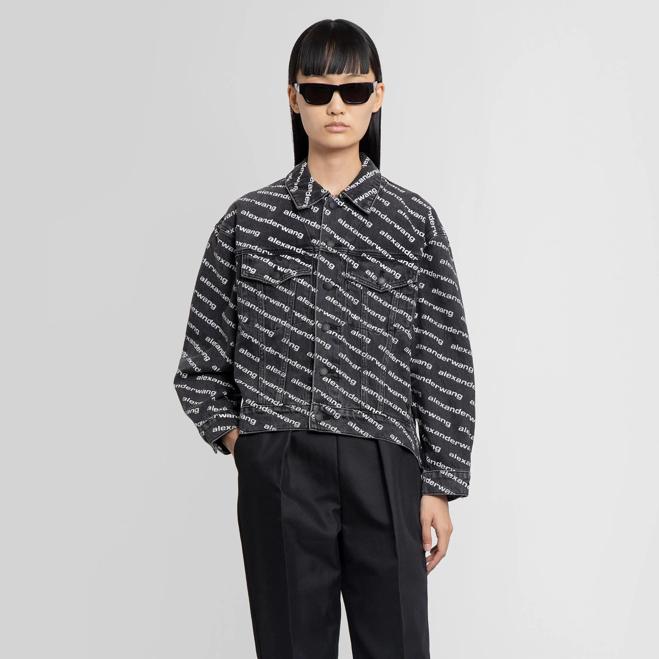 ALEXANDER WANG WOMAN GREY JACKETS