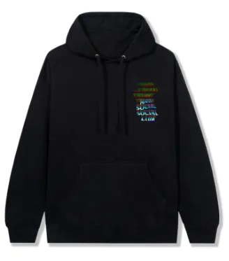 Anti Social Social Club Channel 747 Hoodie Black