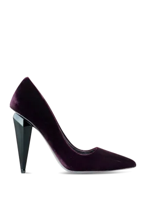 Antigone Velvet Classic Pumps | Bordeaux