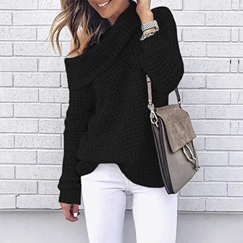 Autumn and Winter Sweater Women's Solid Color Turtleneck Sweater