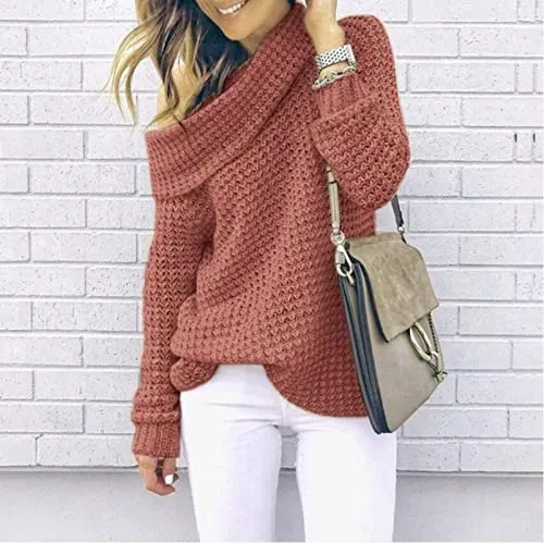 Autumn and Winter Sweater Women's Solid Color Turtleneck Sweater