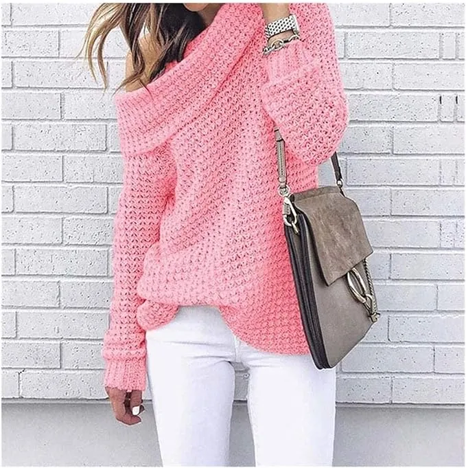 Autumn and Winter Sweater Women's Solid Color Turtleneck Sweater