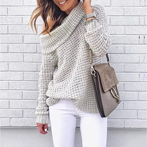 Autumn and Winter Sweater Women's Solid Color Turtleneck Sweater