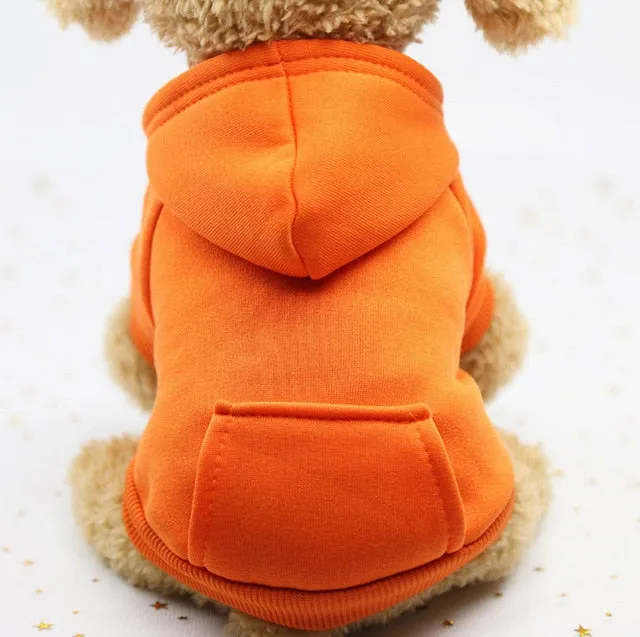 Autumn Basic Plain Dog Hoodies