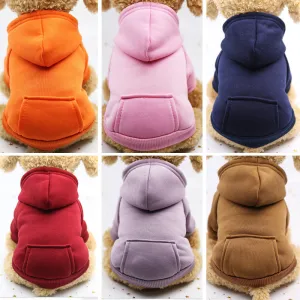 Autumn Basic Plain Dog Hoodies