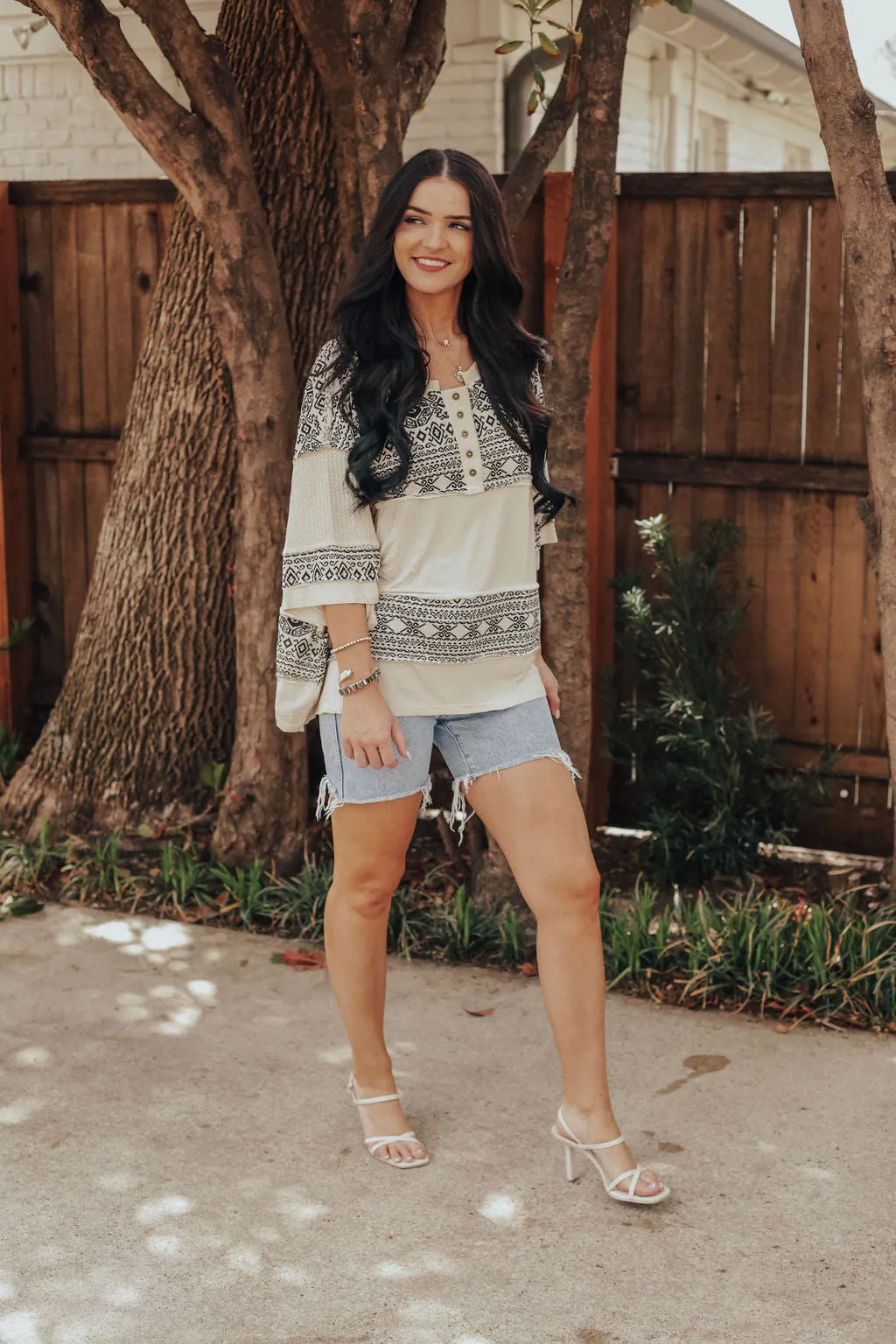 Aztec Knit Blouse