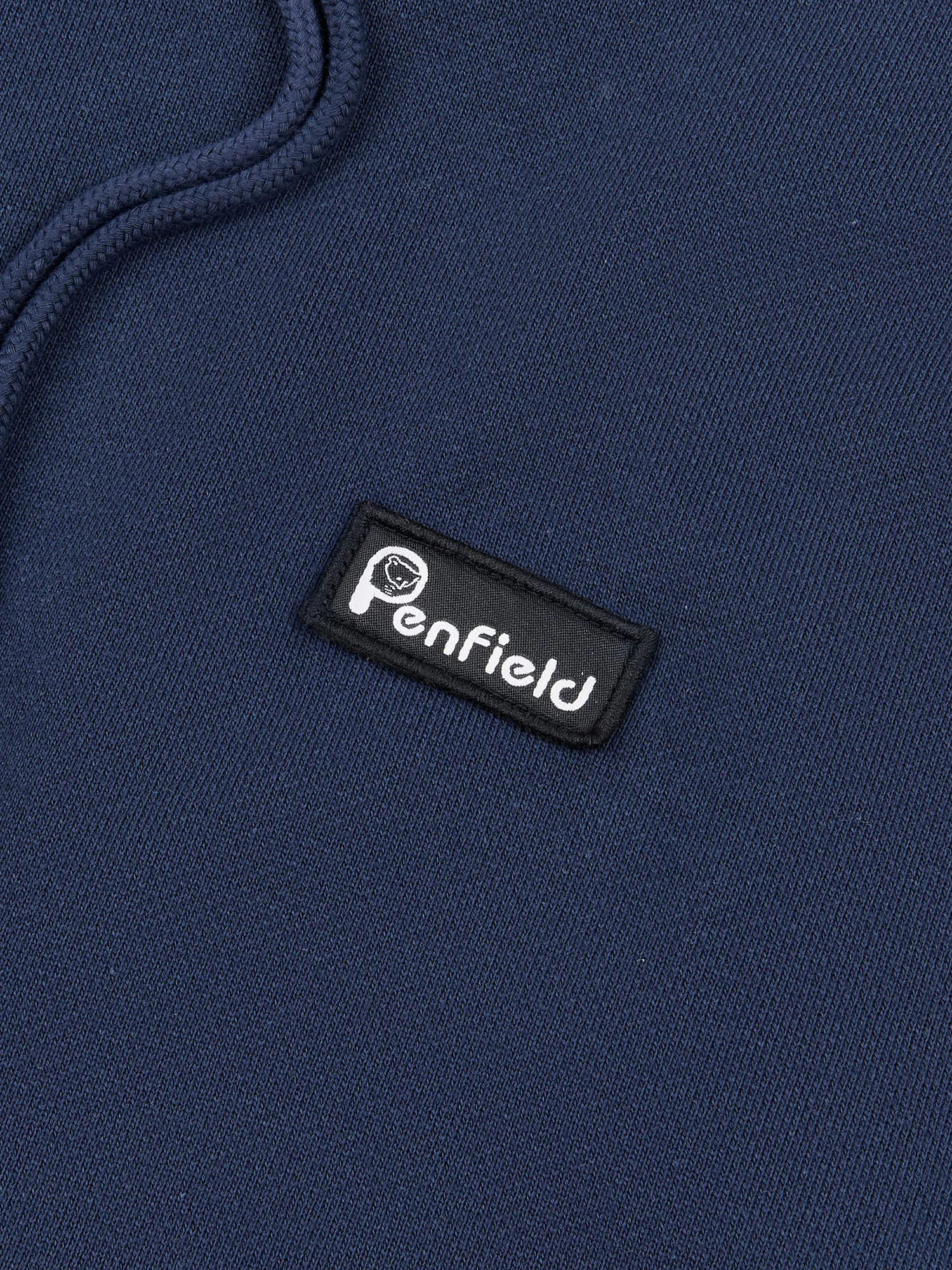 Badge Hoodie in Navy Blue