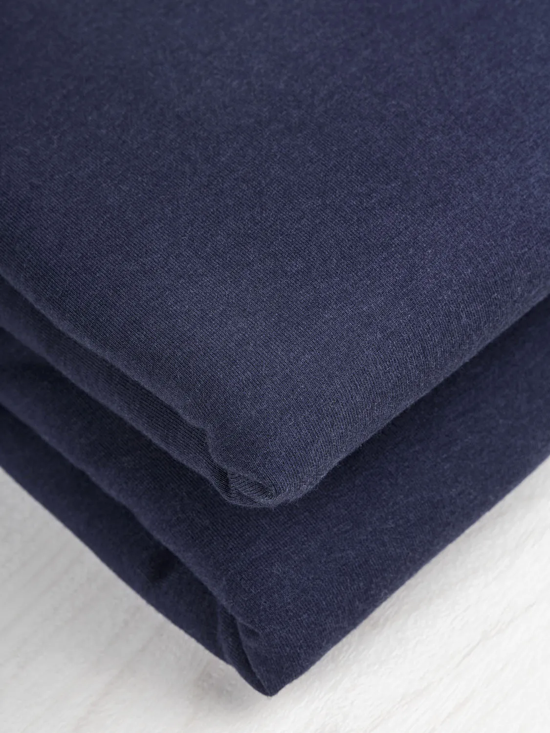 Bamboo Cotton Stretch Fleece - Cobalt - Swatch