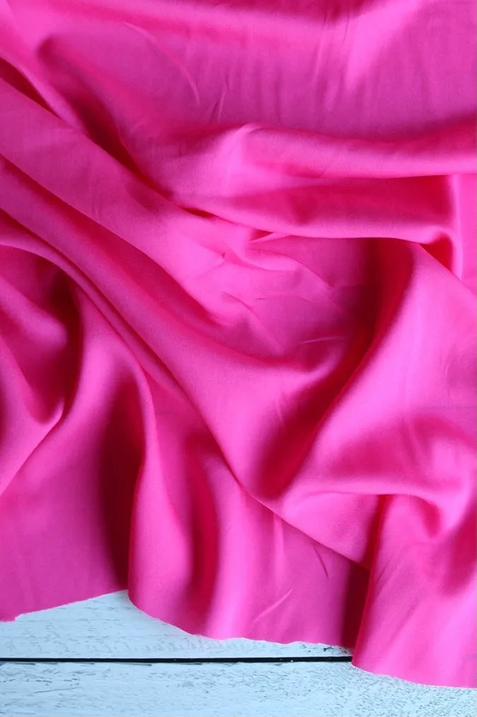 Barbie Pink Crepe De Chine