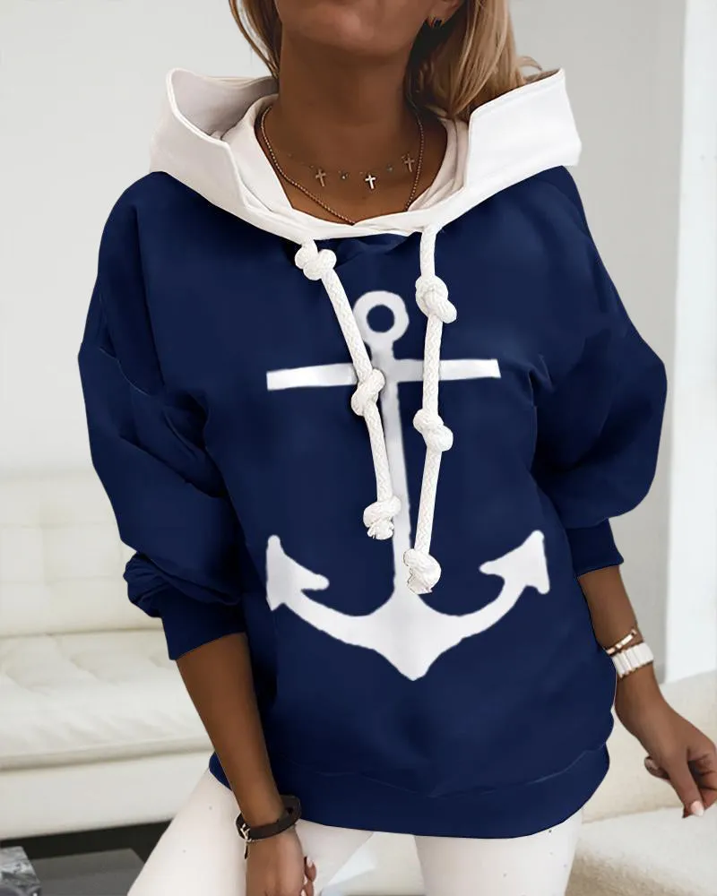 BerryBetty - Anchor pattern hoodie