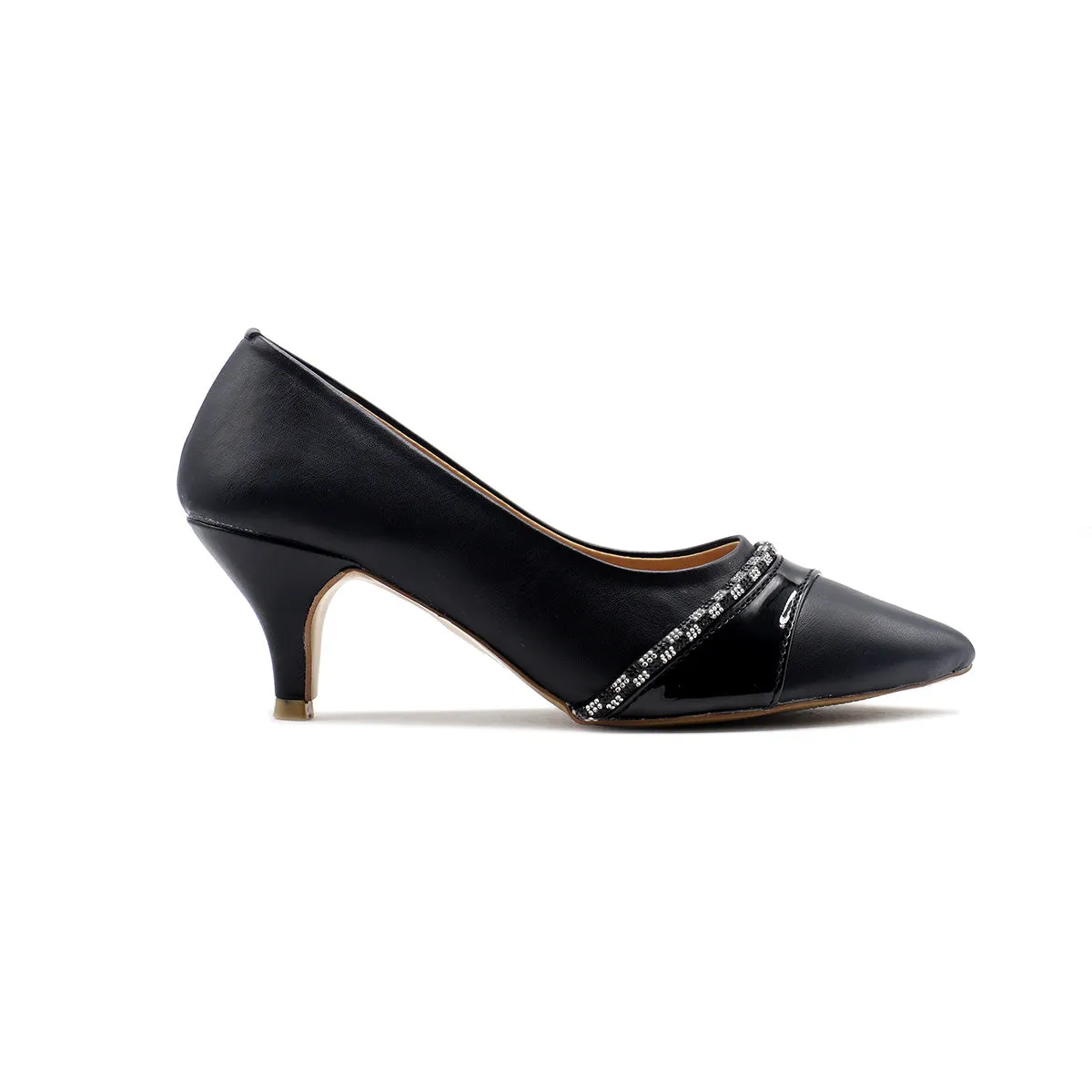 Black Formal Court Shoes 085508