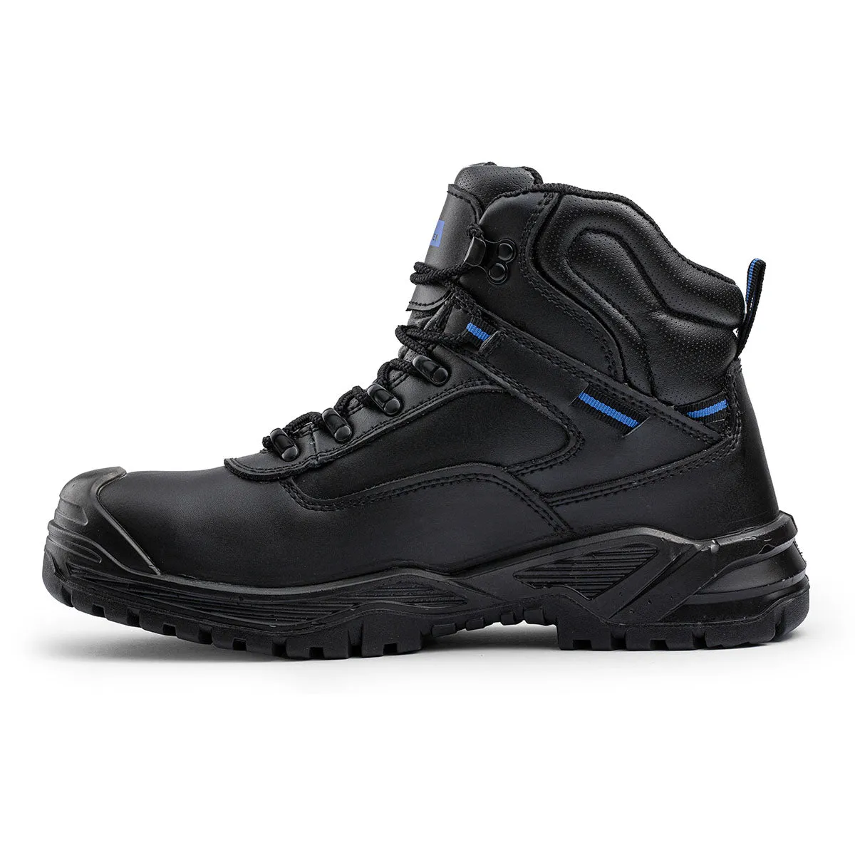 Black Hammer Mens Work Boots Lightweight - Steel Toe Safety Shoes with Non-Slip Outsoles, Comfort for Any Job 6600