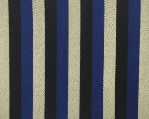 Black, White And Blue Blazer/Boating Stripe 1 1/4'' Repeat Jacketing