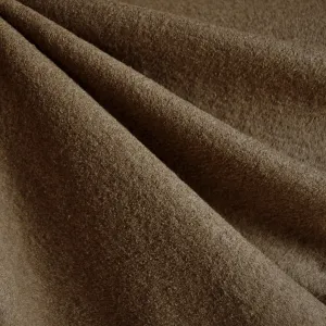 Boiled Wool Blend Coating Sepia