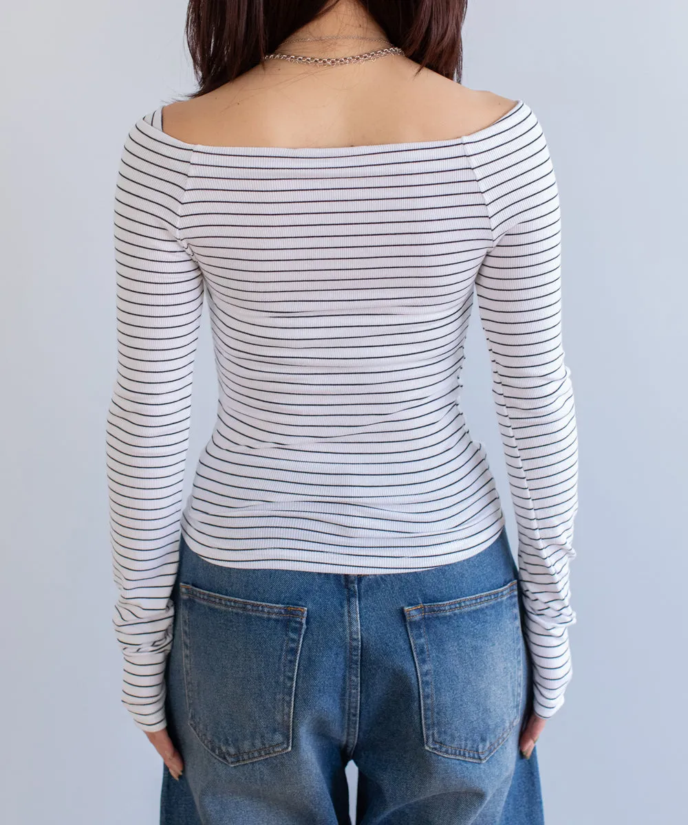 border offshoulder tops