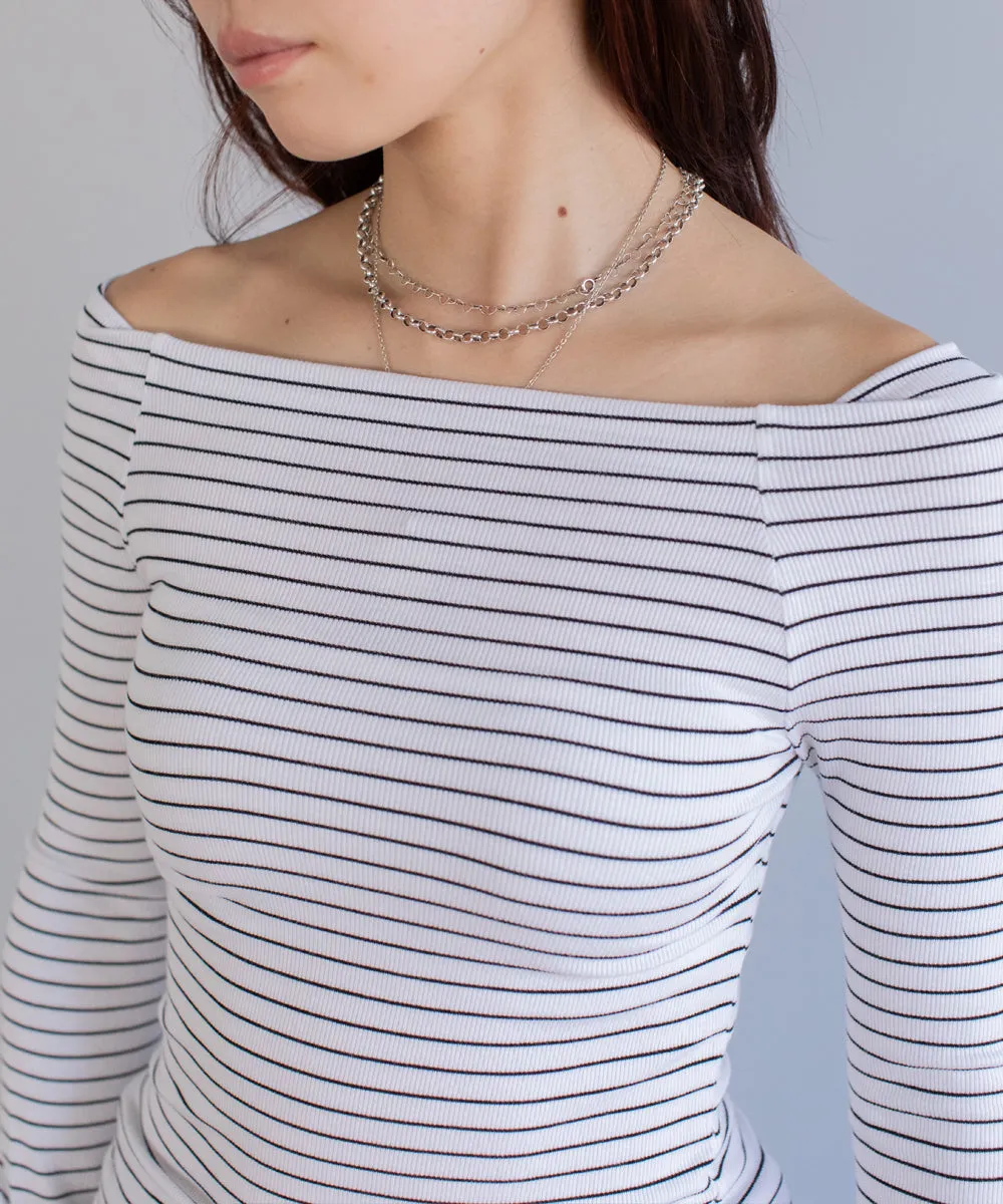 border offshoulder tops