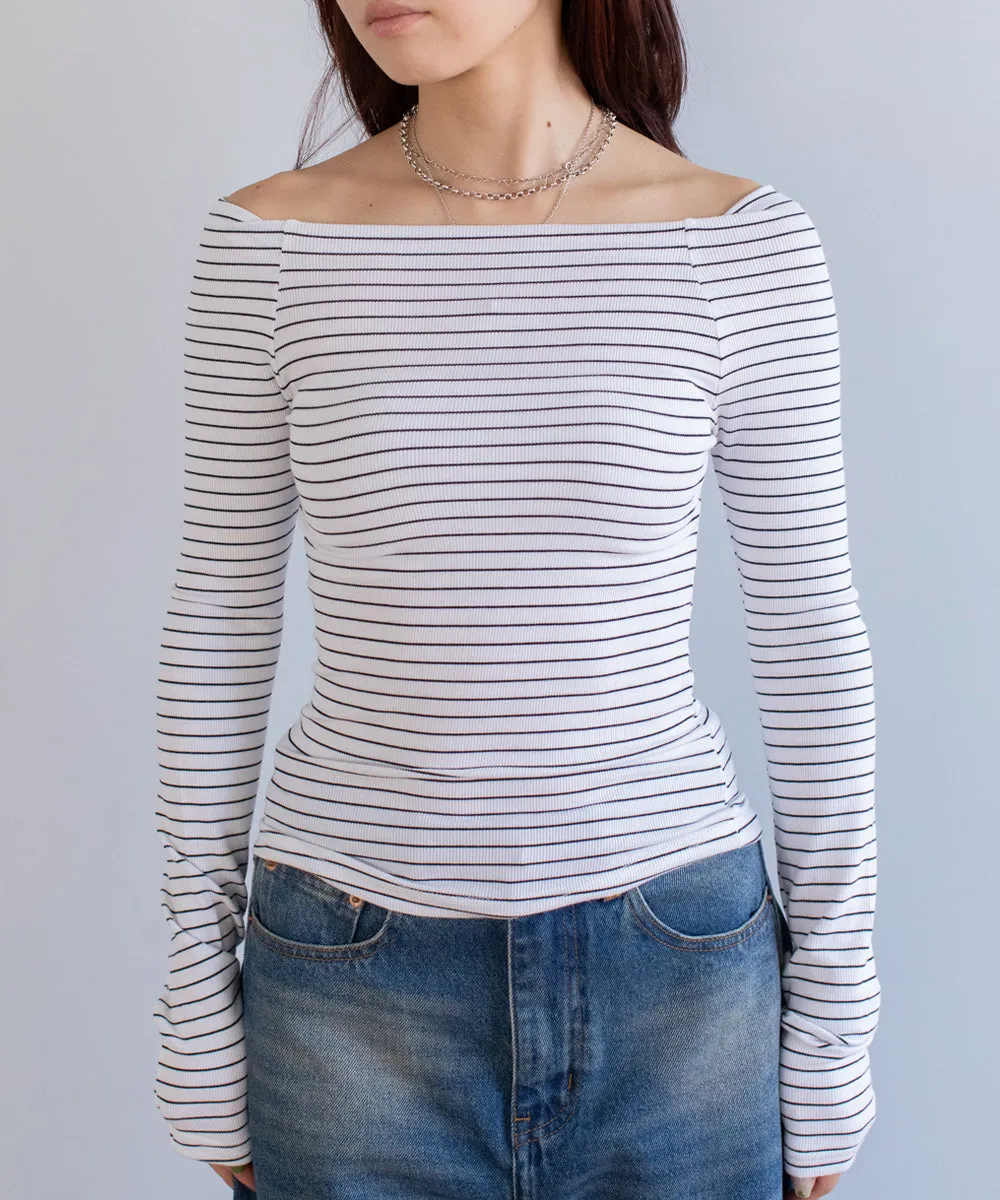 border offshoulder tops