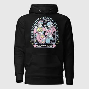 BOYFRIENDS. - EVERYBODY DESERVES LOVE UNISEX HOODIE