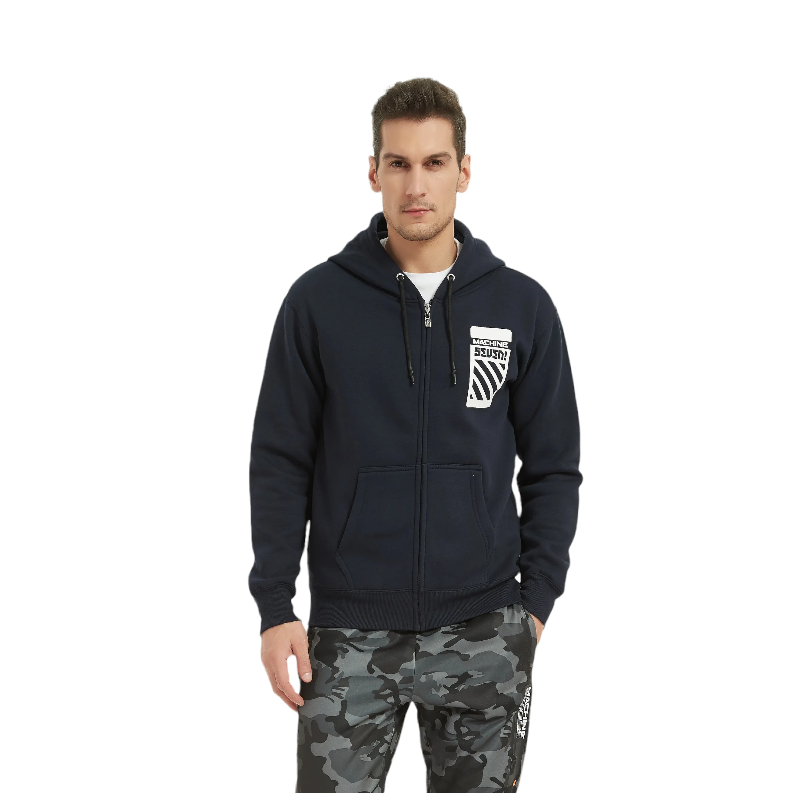 Brooklyn Full Zip Hoodies - 81st Street - Navy