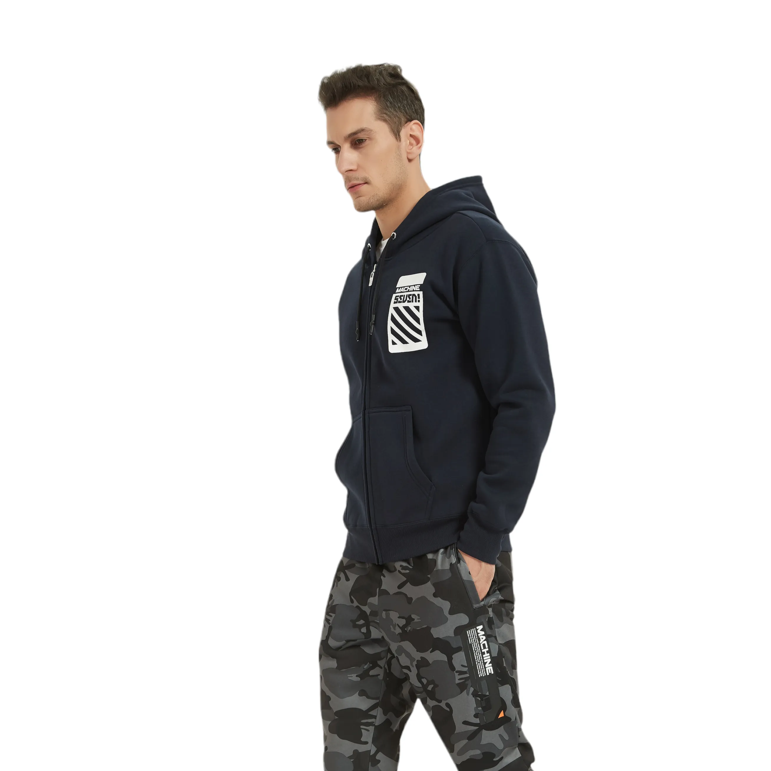 Brooklyn Full Zip Hoodies - 81st Street - Navy