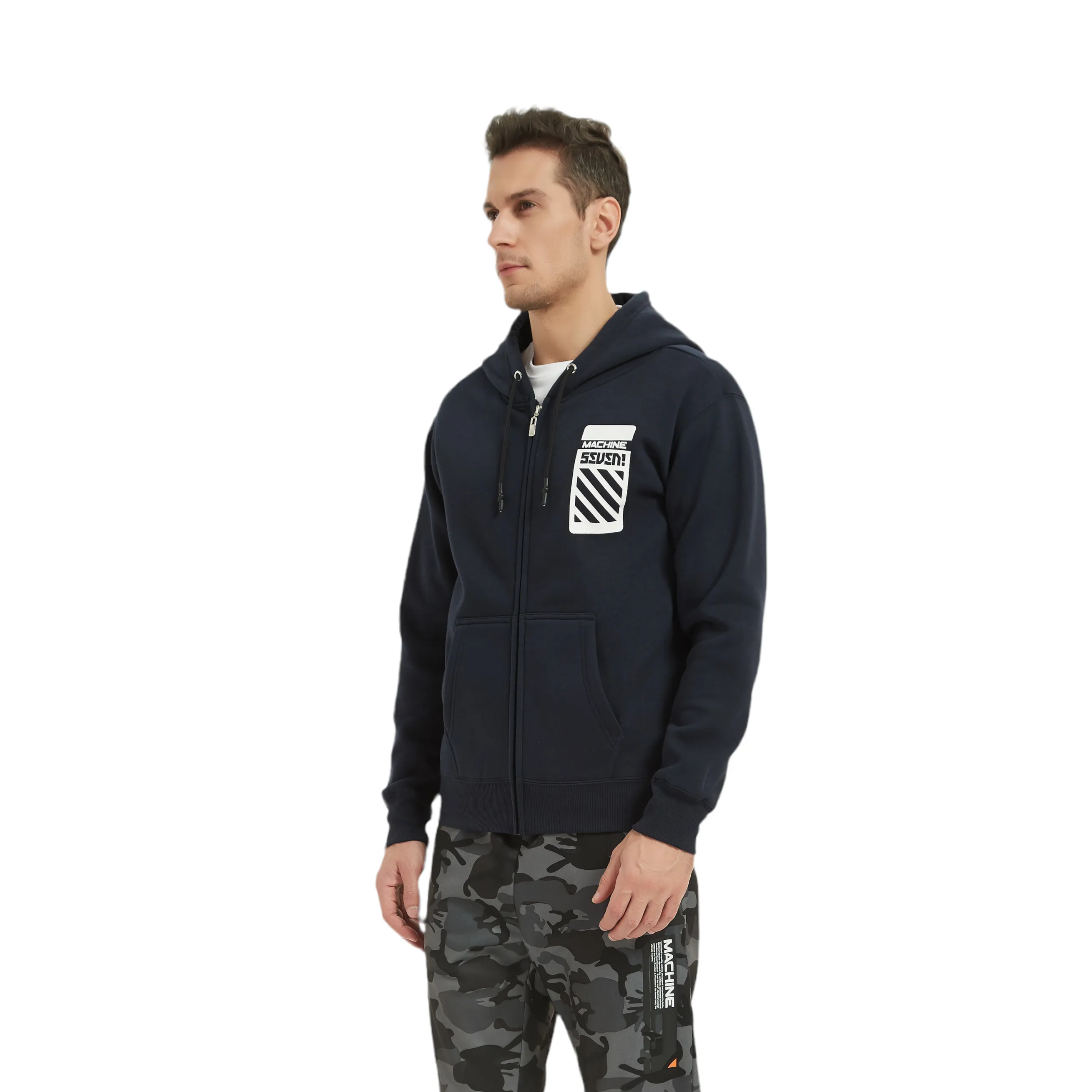 Brooklyn Full Zip Hoodies - 81st Street - Navy