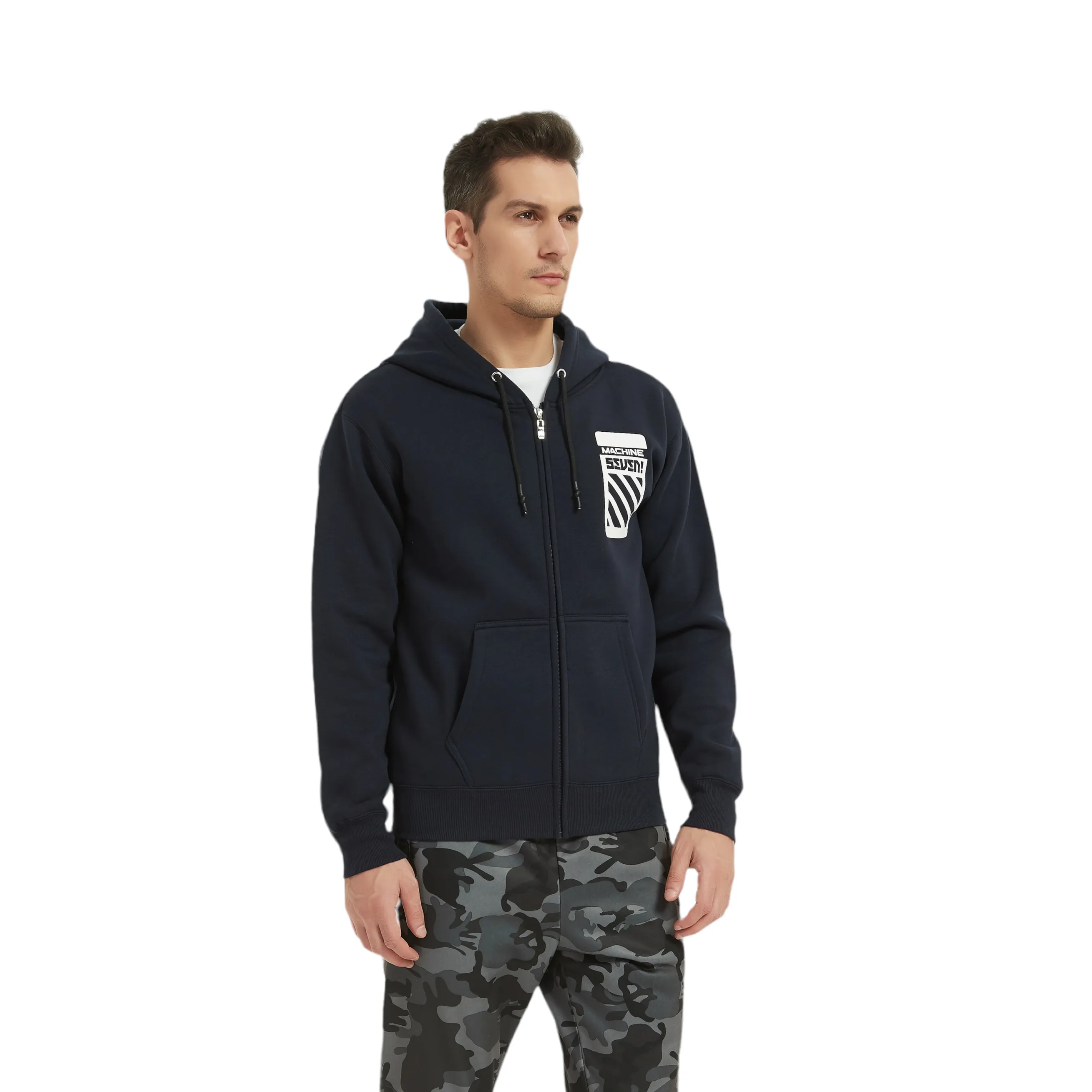 Brooklyn Full Zip Hoodies - 81st Street - Navy