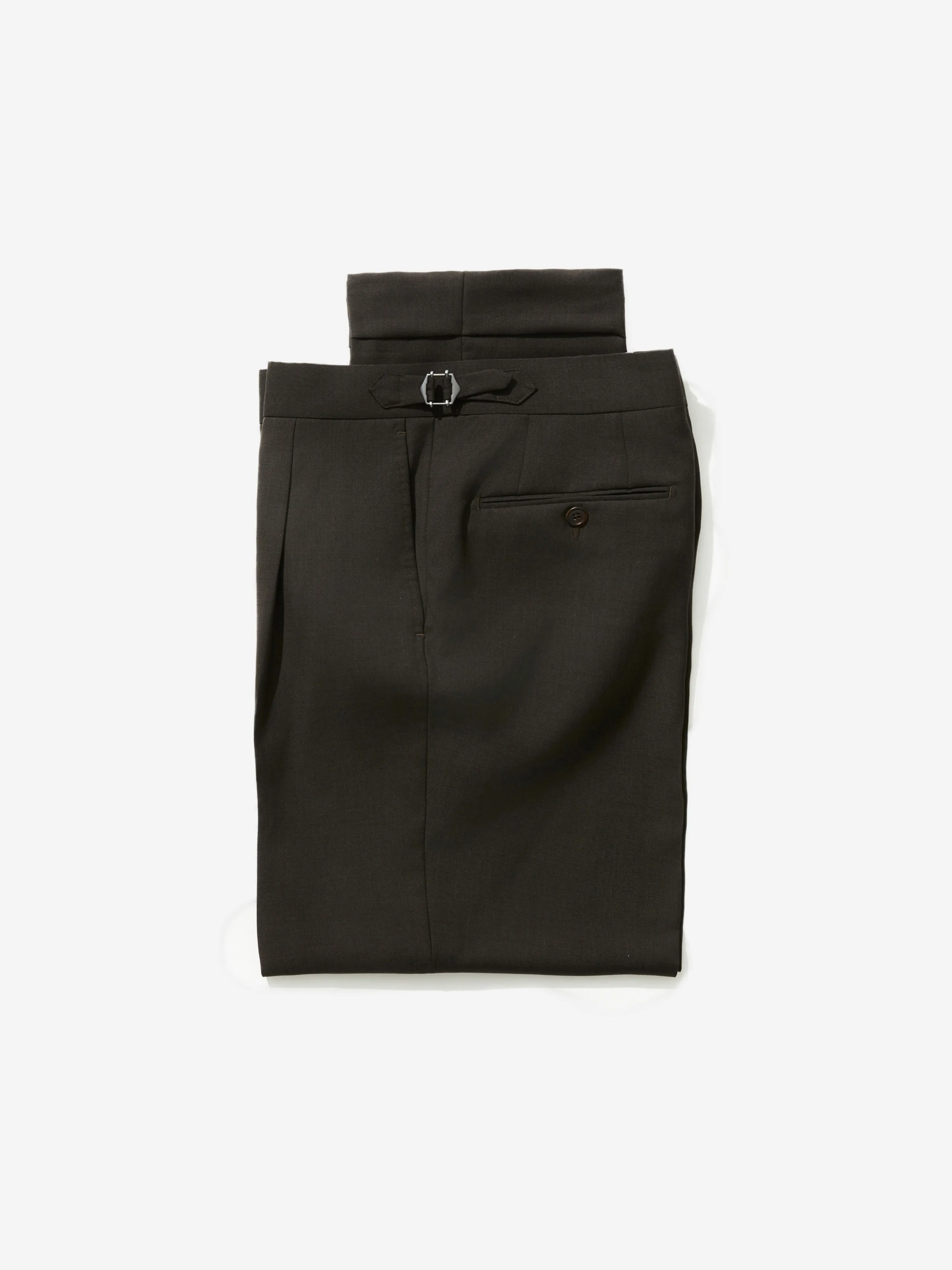 Brown S130 Wool Oscar Trousers