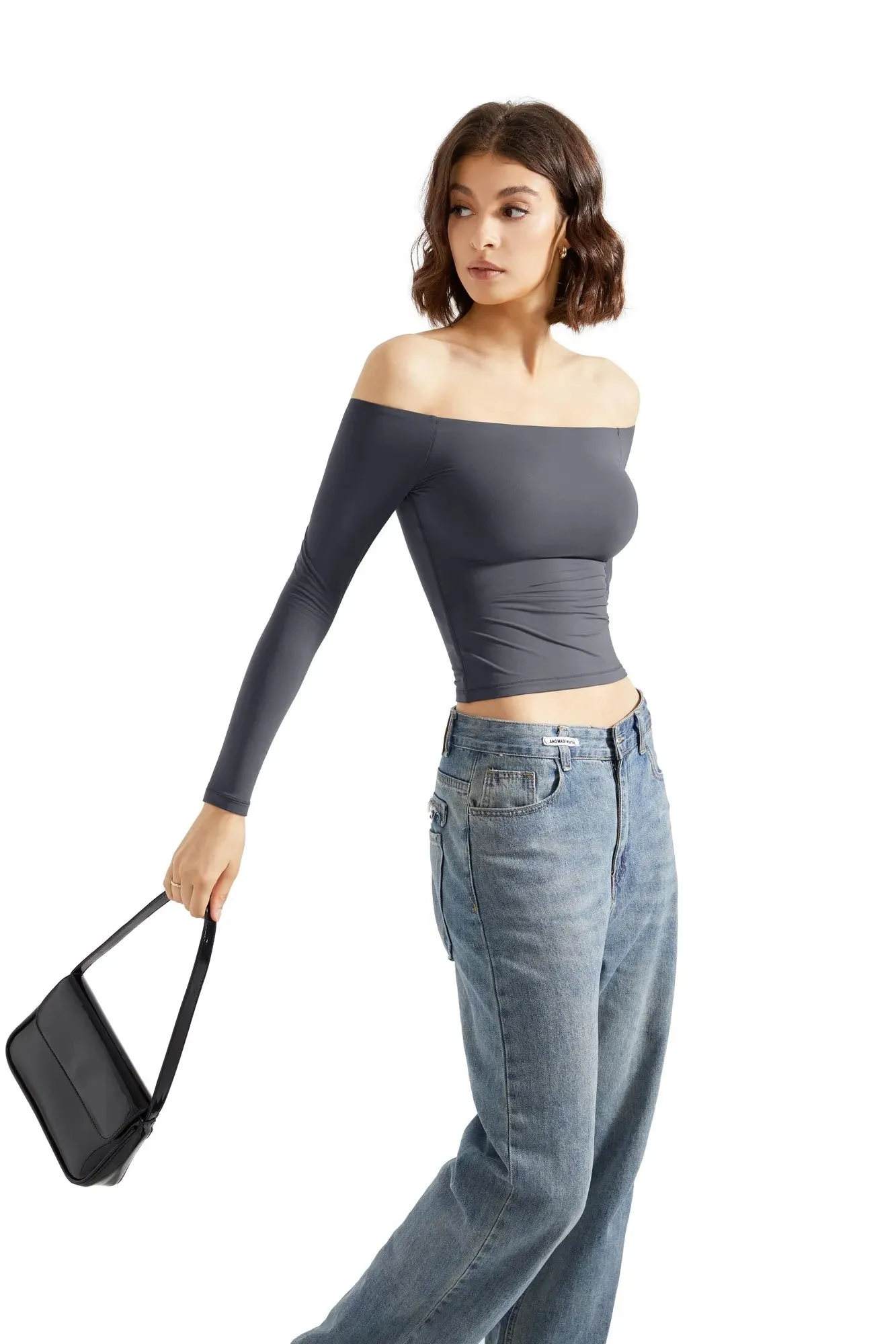 Buttery Soft Off Shoulder Shirt - Long Sleeve