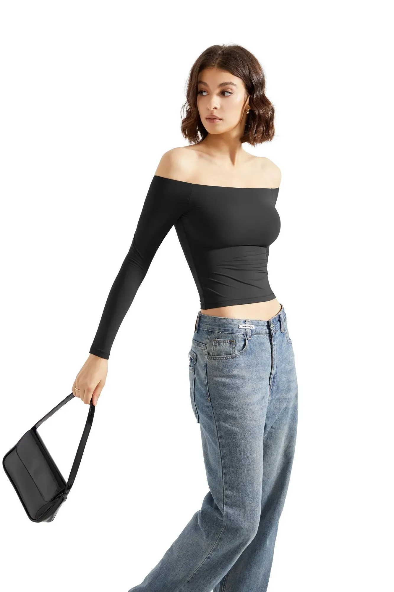 Buttery Soft Off Shoulder Shirt - Long Sleeve