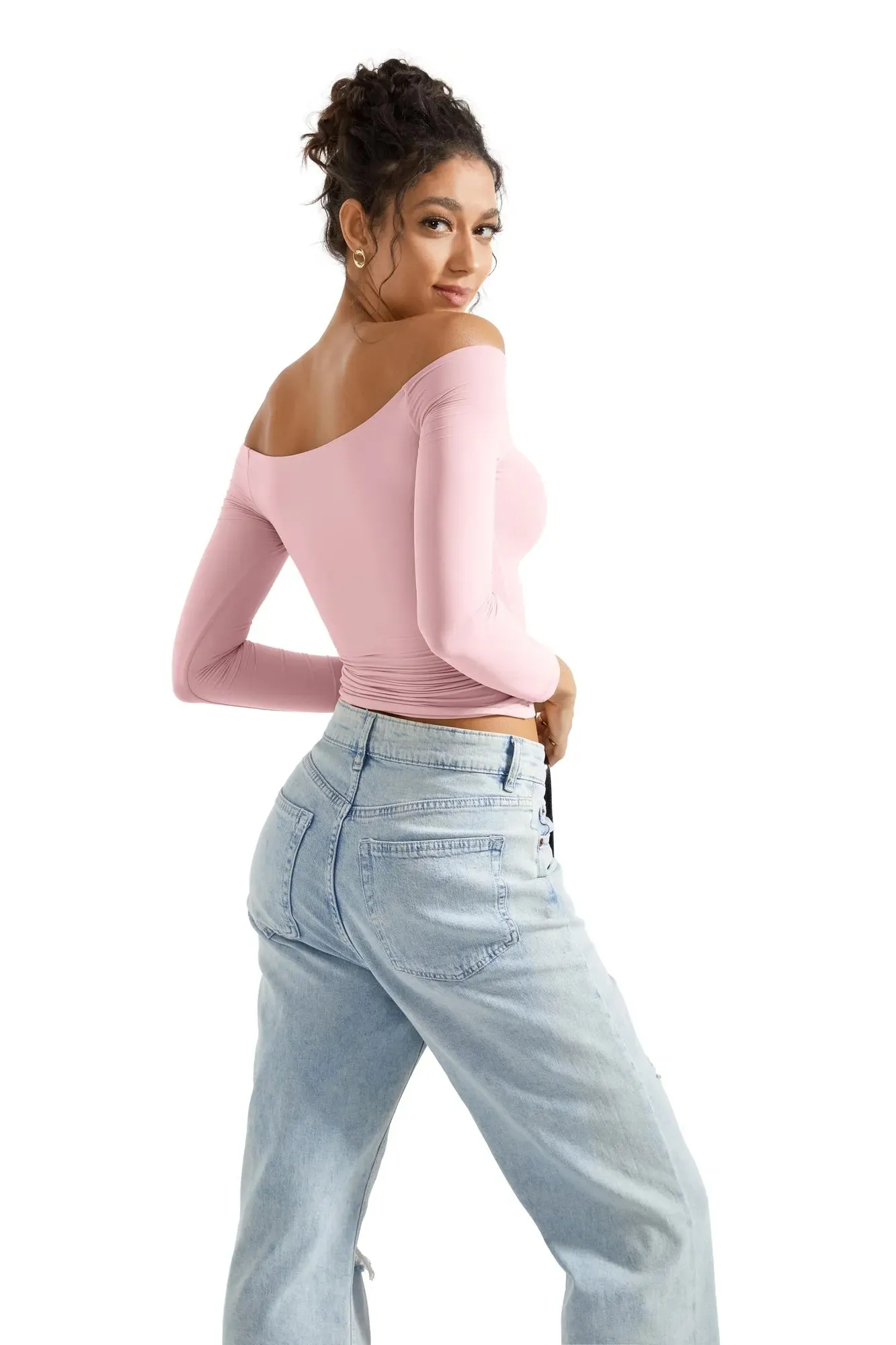 Buttery Soft Off Shoulder Shirt - Long Sleeve