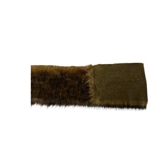 Caramel Brown Wolf Faux Fur Fabric