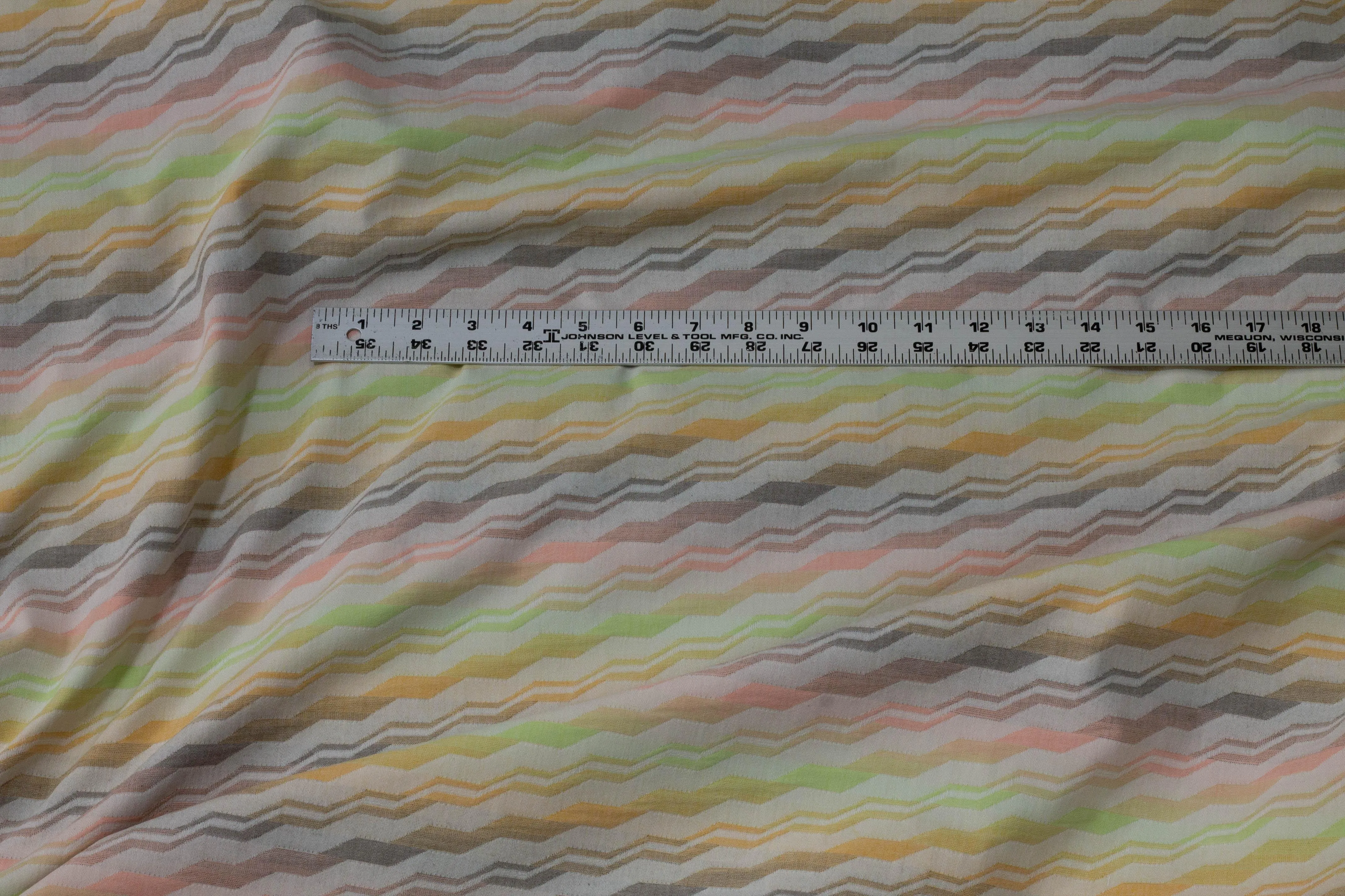 Chevron Cotton Brocade - Multicolor