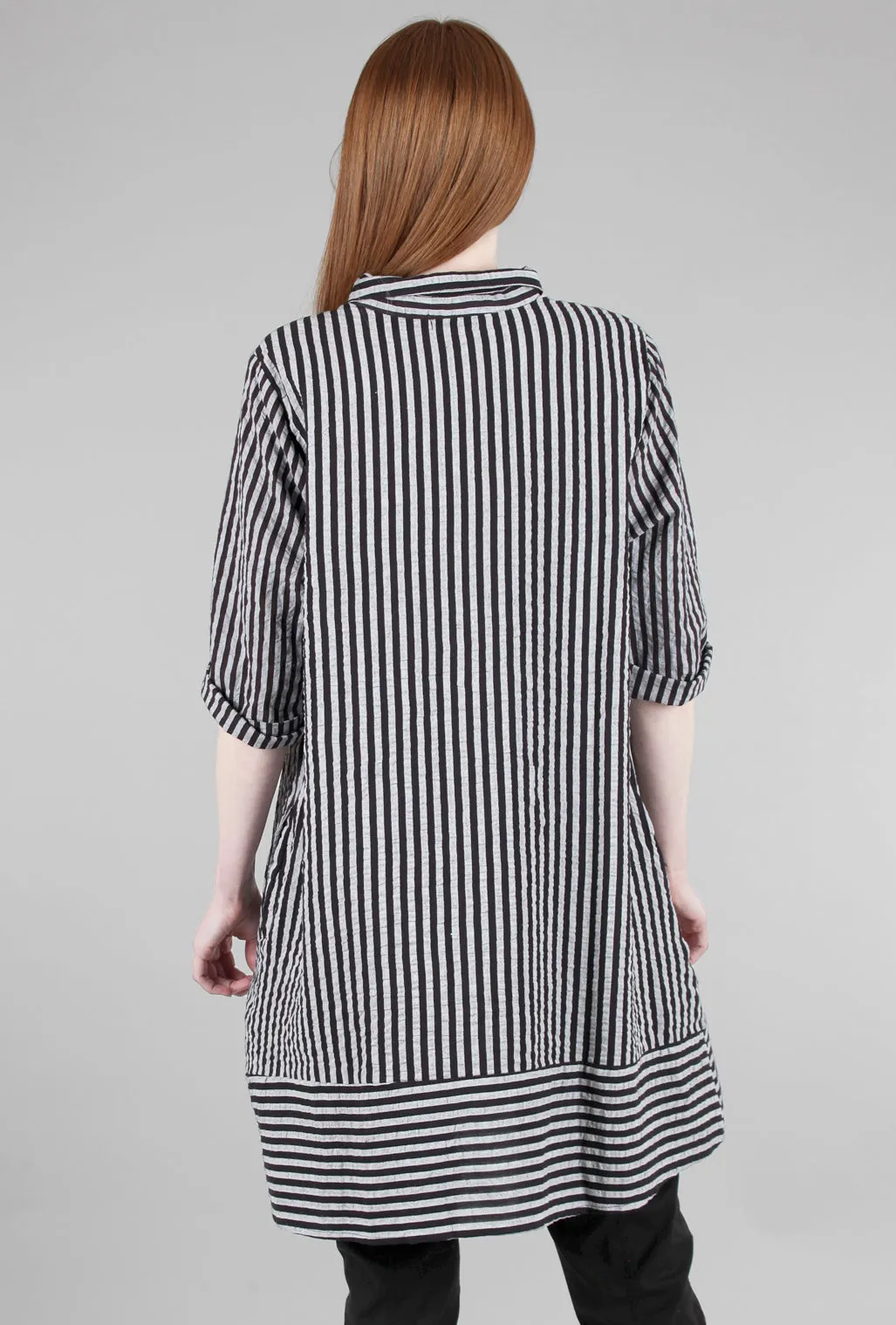 Claudette Shirt/Dress, Black/Gray